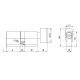 Цилиндровый Fuaro (Фуаро) механизм (200 ZM/80) 2000ZM Knob 80 (30+10+40) BL-24 черный 5Key с вертушкой