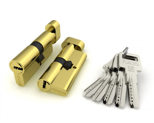 Цилиндровый Fuaro (Фуаро) механизм (R602/70) R6002Knob70(30+10+30) PB латунь 5Key с вертушкой Цилиндровый Fuaro (Фуаро) механизм (R602/70) R6002Knob70(30+10+30) PB латунь 5Key с вертушкой