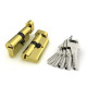 Цилиндровый Fuaro (Фуаро) механизм (R602/70) R6002Knob70(30+10+30) PB латунь 5Key с вертушкой