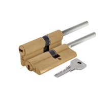 Цилиндровый механизм Cisa (Чиза) под вертушку (дл. шток) ASIX OE307-81.00 (65 мм/30+10+25), ЛАТУНЬ