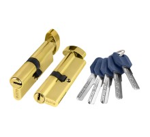 Цилиндровый Punto (Пунто) механизм (Z402/80) Z4002Knob80(35+10+35) с вертушкой PB латунь