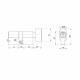 Цилиндровый Ajax (Аякс) механизм (AX102/70) AX1002Knob70 (30+10+30)/HD AB бронза 4Key с вертушкой
