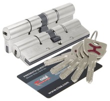 Цилиндровый Cisa (Чиза) механизм AP4S 0P3S1-36.12 (110 мм/45+10+55), НИКЕЛЬ