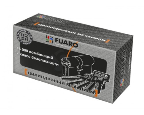 Цилиндровый Fuaro (Фуаро) механизм R600/80 mm (35+10+35) CP хром 5 кл.