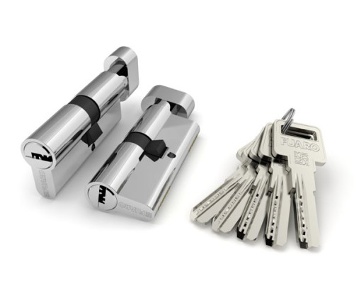 Цилиндровый механизм Fuaro (Фуаро) с вертушкой R602/80 mm (30+10+40) CP хром 5 кл. Цилиндровый механизм Fuaro (Фуаро) с вертушкой R602/80 mm (30+10+40) CP хром 5 кл.