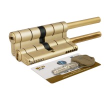 Цилиндровый механизм Mottura (Моттура) под вертушку (дл. шток) C39P513101LC5 (82 мм/46+10+26), ЛАТУНЬ (PVD)