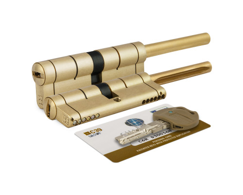 Цилиндровый механизм Mottura (Моттура) под вертушку (дл. шток) C39P513101LC5 (82 мм/46+10+26), ЛАТУНЬ (PVD) Цилиндровый механизм Mottura (Моттура) под вертушку (дл. шток) C39P513101LC5 (82 мм/46+10+26), ЛАТУНЬ (PVD)