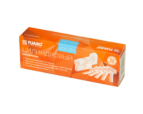 Цилиндровый Fuaro (Фуаро) механизм (200 ZM/70) 2000ZMKnob70(30+10+30) CP хром 5Key с вертушкой Цилиндровый Fuaro (Фуаро) механизм (200 ZM/70) 2000ZMKnob70(30+10+30) CP хром 5Key с вертушкой
