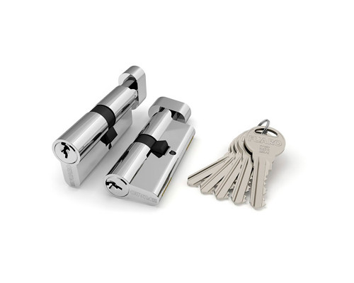 Цилиндровый Fuaro (Фуаро) механизм (R302/60) R3002Knob60(25+10+25) CP хром 5Key с вертушкой Цилиндровый Fuaro (Фуаро) механизм (R302/60) R3002Knob60(25+10+25) CP хром 5Key с вертушкой