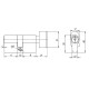 Цилиндровый Ajax (Аякс) механизм (AX102/60) AX1002Knob60 (25+10+25) PB латунь с вертушкой