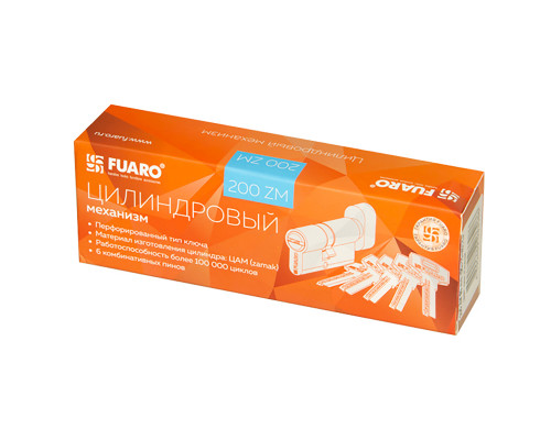 Цилиндровый Fuaro (Фуаро) механизм (200 ZM/80) 2000ZMKnob80(30+10+40) CP хром 5Key с вертушкой Цилиндровый Fuaro (Фуаро) механизм (200 ZM/80) 2000ZMKnob80(30+10+40) CP хром 5Key с вертушкой