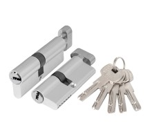 Цилиндровый Ajax (Аякс) механизм (AZ202/80) AZ2002Knob80 (35+10+35) CP хром