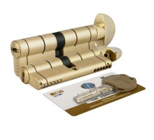 Цилиндровый механизм Mottura (Моттура) с вертушкой C39F363601RLC5 (72 мм/31+10+31), ЛАТУНЬ (PVD) (верт. 99.506)