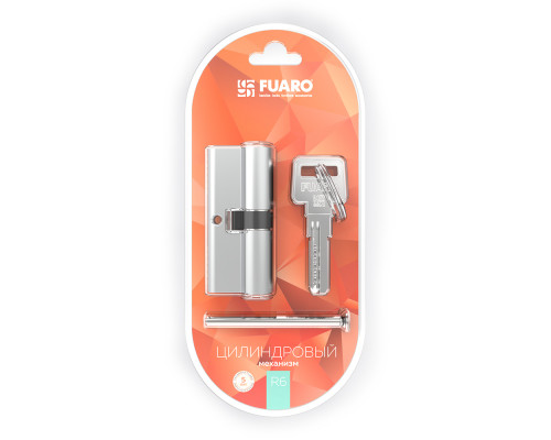 Цилиндровый Fuaro (Фуаро) механизм (R600/90) R6000Key90(50+10+30)-BL CP хром /блистер 5Key Цилиндровый Fuaro (Фуаро) механизм (R600/90) R6000Key90(50+10+30)-BL CP хром /блистер 5Key