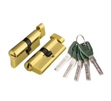 Цилиндровый Punto (Пунто) механизм (A202/60) A2002Knob60(25+10+25) с вертушкой PB латунь