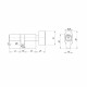 Цилиндровый Ajax (Аякс) механизм (AX102/60) AX1002Knob60 (25+10+25)/HD AB бронза 4Key с вертушкой