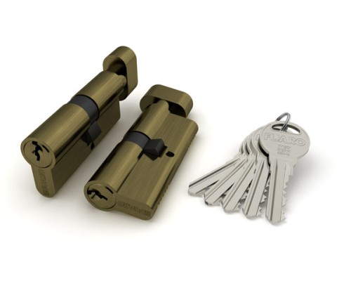 Цилиндровый механизм Fuaro (Фуаро) с вертушкой R302/70 mm-BL (30+10+30) AB бронза 5 кл. БЛИСТЕР Цилиндровый механизм Fuaro (Фуаро) с вертушкой R302/70 mm-BL (30+10+30) AB бронза 5 кл. БЛИСТЕР