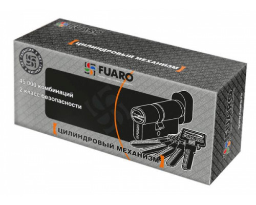Цилиндровый Fuaro (Фуаро) механизм (R602/90) R6002Knob90(35+10+45) CP хром 5Key с вертушкой Цилиндровый Fuaro (Фуаро) механизм (R602/90) R6002Knob90(35+10+45) CP хром 5Key с вертушкой