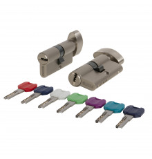 Цилиндровый Punto (Пунто) механизм MaxPro7002Knob65mm(30+10+25) SN никель 7key с вертушкой