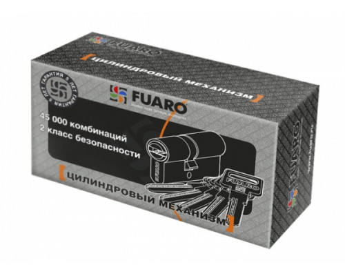 Цилиндровый Fuaro (Фуаро) механизм R600/90 mm (40+10+40) CP хром 5 кл.