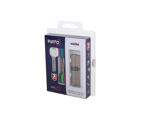 Цилиндровый Punto (Пунто) механизм MaxPro7000Key80mm(35+10+35) SN никель 7key Цилиндровый Punto (Пунто) механизм MaxPro7000Key80mm(35+10+35) SN никель 7key