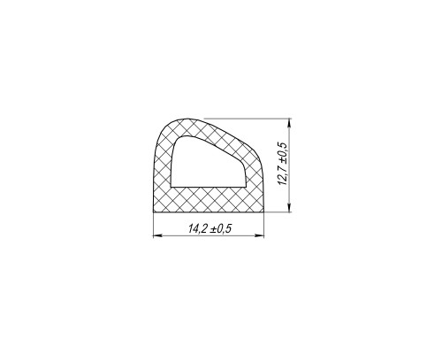 Уплотнитель Fuaro (Фуаро) без клеевой основы WADH/D-14,2x12,7mm (127), BLACK черный 120 m Уплотнитель Fuaro (Фуаро) без клеевой основы WADH/D-14,2x12,7mm (127), BLACK черный 120 m