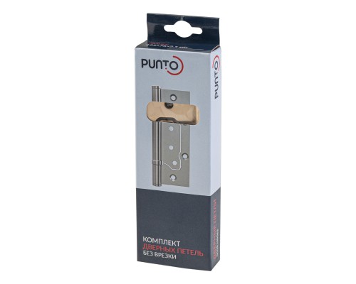 Петля Punto (Пунто) универсальная без врезки IN5200W SSG (200-2B 125x2,5) сатин.золото