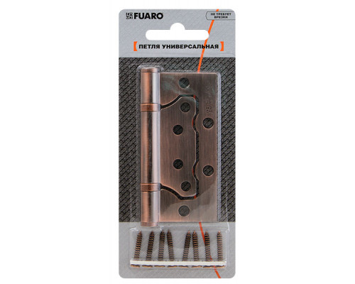 Петля Fuaro (Фуаро) универсальная без врезки IN4500W-BL PB (500-2BB/BL 100x2,5) латунь БЛИСТЕР Петля Fuaro (Фуаро) универсальная без врезки IN4500W-BL PB (500-2BB/BL 100x2,5) латунь БЛИСТЕР