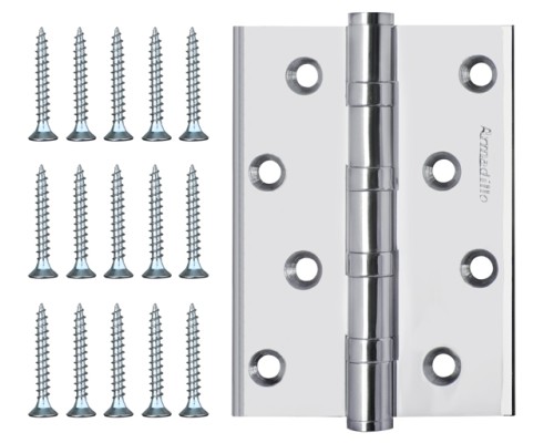 Петля Armadillo (Армадилло) универсальная IN4500UC-BL CP 102x76x3 INOX304 хром БЛИСТЕР Петля Armadillo (Армадилло) универсальная IN4500UC-BL CP 102x76x3 INOX304 хром БЛИСТЕР