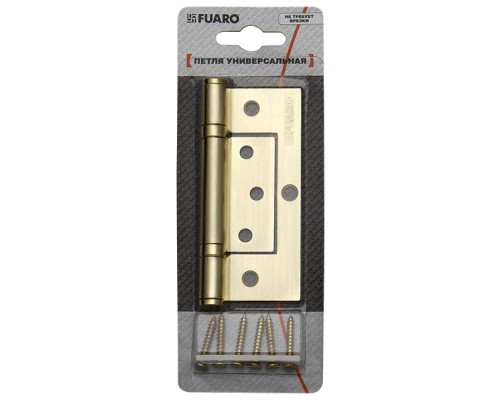 Петля Fuaro (Фуаро) универсальная без врезки 300-2BB/BL 100x2,5 PB (латунь) БЛИСТЕР Петля Fuaro (Фуаро) универсальная без врезки 300-2BB/BL 100x2,5 PB (латунь) БЛИСТЕР