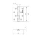 Петля Armadillo (Армадилло) универсальная IN4500UC-BL FSG 102x76x3 INOX304 флорентийское золото БЛИСТЕР