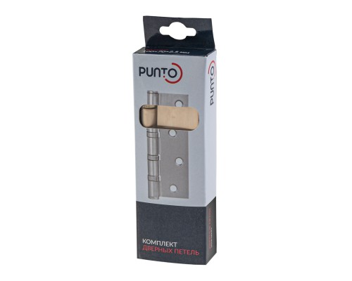 Петля Punto (Пунто) универсальная IN4100U SSG (4B 100х70х2.5) сатин.золото