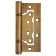 Петля Fuaro (Фуаро) универсальная без врезки IN4500W-BL CF (500-2BB/BL 100x2,5) кофе БЛИСТЕР