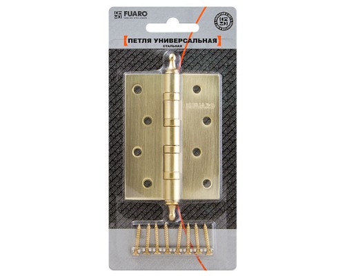 Петля Fuaro (Фуаро) универсальная IN4400UA-BL CP (4BB/A/BL 100x75x2,5) хром БЛИСТЕР Петля Fuaro (Фуаро) универсальная IN4400UA-BL CP (4BB/A/BL 100x75x2,5) хром БЛИСТЕР