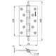 Петля Armadillo (Армадилло) универсальная IN5500UA GP (500-A5) 125х75х3 золото Box