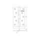Петля Fuaro (Фуаро) универсальная IN5400U-BL SN (4BB/BL 125x75x2,5) мат. никель БЛИСТЕР