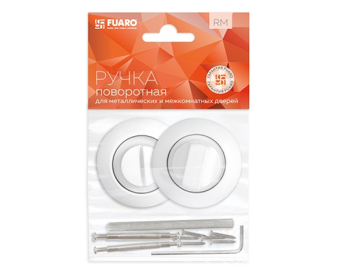 Ручка Fuaro (Фуаро) поворотная BK6.R.RM54 (BK6 RM) WH-19 белый Ручка Fuaro (Фуаро) поворотная BK6.R.RM54 (BK6 RM) WH-19 белый