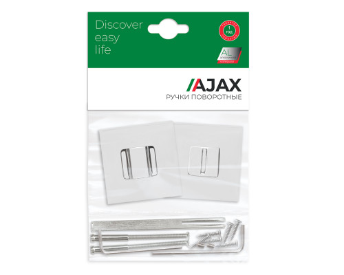 Ручка Ajax (Аякс) поворотная BK6.K.JS51 (BK6 JS) CP-8 хром