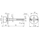 Ручка Armadillo (Армадилло) поворотная SB-30/6-GP-2 (золото)