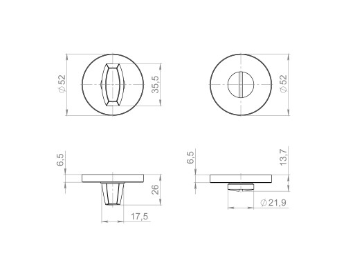 Ручка Fuaro (Фуаро) поворотная BK6.R.ZLR52 SSG-39 сатинированное золото