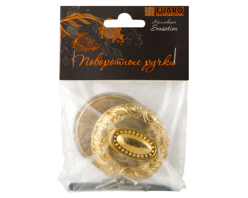 Ручка Fuaro (Фуаро) поворотная BK6.R.SM58 (BK6 SM) GOLD-24 золото24К Ручка Fuaro (Фуаро) поворотная BK6.R.SM58 (BK6 SM) GOLD-24 золото24К