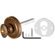 Ручка Armadillo (Армадилло) поворотная BKW8.R.CL55 (BKW8/CL) BB-17 коричневая бронза