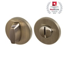 Ручка Armadillo (Армадилло) поворотная BK6.R.URS52 (WC-BOLT BK6 URS) AB-7 бронза
