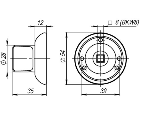 Ручка Armadillo (Армадилло) поворотная BKW8.R.LD54 (BKW8) AB/GP-7 бронза/золото Ручка Armadillo (Армадилло) поворотная BKW8.R.LD54 (BKW8) AB/GP-7 бронза/золото