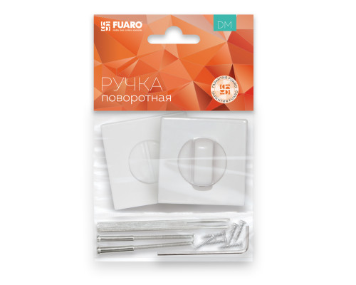Ручка Fuaro (Фуаро) поворотная BK6.K.DM51 (BK6 DM) WH-19 белый Ручка Fuaro (Фуаро) поворотная BK6.K.DM51 (BK6 DM) WH-19 белый