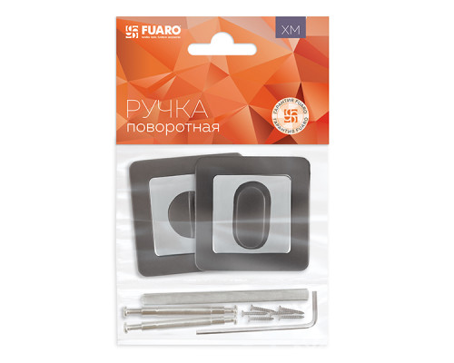 Ручка Fuaro (Фуаро) поворотная BK6.K.XM52 (BK6 XM) GR/CP-23 графит/хром Ручка Fuaro (Фуаро) поворотная BK6.K.XM52 (BK6 XM) GR/CP-23 графит/хром