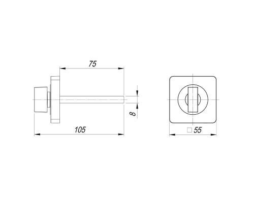 Ручка Armadillo (Армадилло) поворотная BKW8.K.SQ52 (BKW8/SQ) MWSC-33 итальянский тисненый Ручка Armadillo (Армадилло) поворотная BKW8.K.SQ52 (BKW8/SQ) MWSC-33 итальянский тисненый