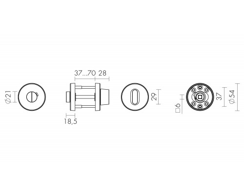 Ручка Fuaro (Фуаро) поворотная BK6.R.DSS201-02 (DSS-02-BK6) (INOX 201) BLACK Ручка Fuaro (Фуаро) поворотная BK6.R.DSS201-02 (DSS-02-BK6) (INOX 201) BLACK