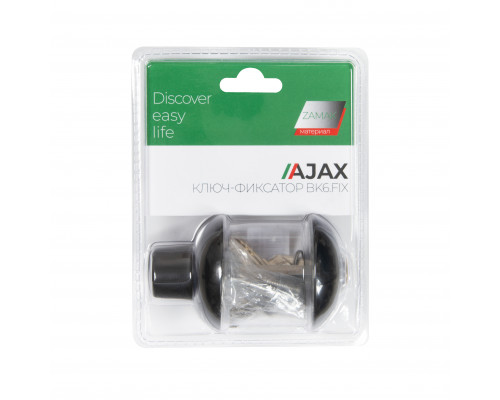 Ручка поворотная Ajax (Аякс) с фиксацией ключом BK6.FIX.JR BL-24 черный Ручка поворотная Ajax (Аякс) с фиксацией ключом BK6.FIX.JR BL-24 черный