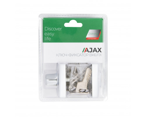 Ручка поворотная Ajax (Аякс) с фиксацией ключом BK6.FIX.JK CP-8 хром Ручка поворотная Ajax (Аякс) с фиксацией ключом BK6.FIX.JK CP-8 хром